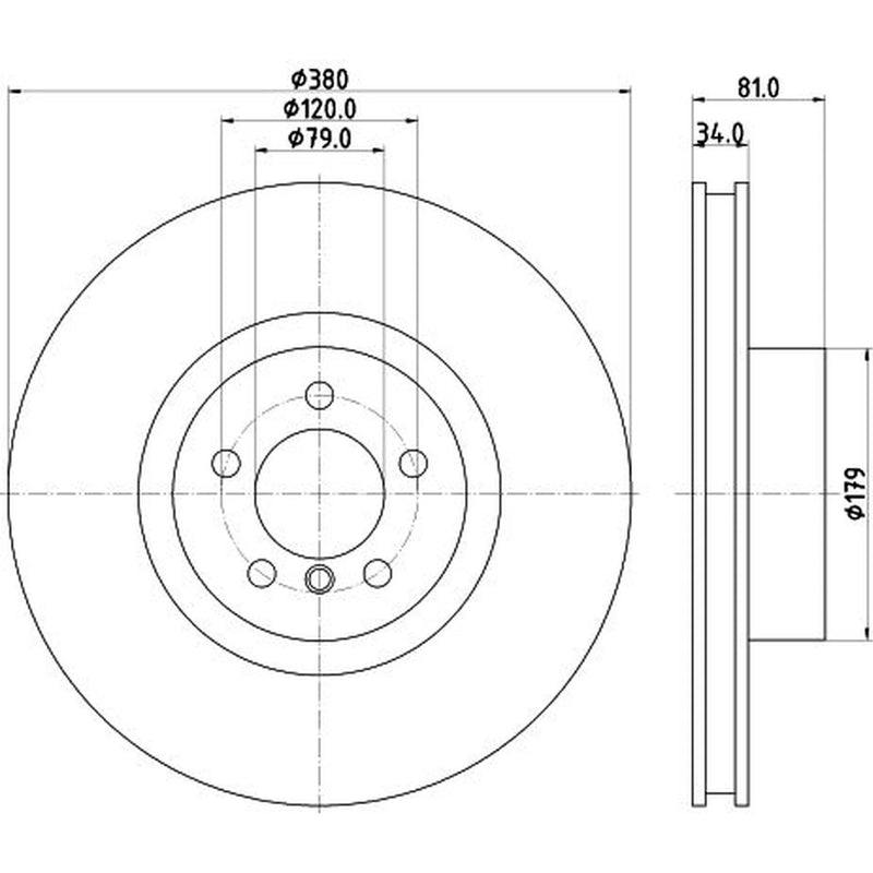 Mintex 2 x Front Brake Discs MDC2673