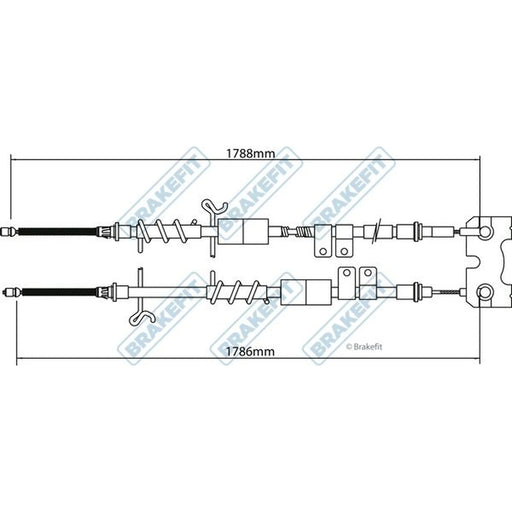 Apec Handbrake Cable Left Rear BBC3199