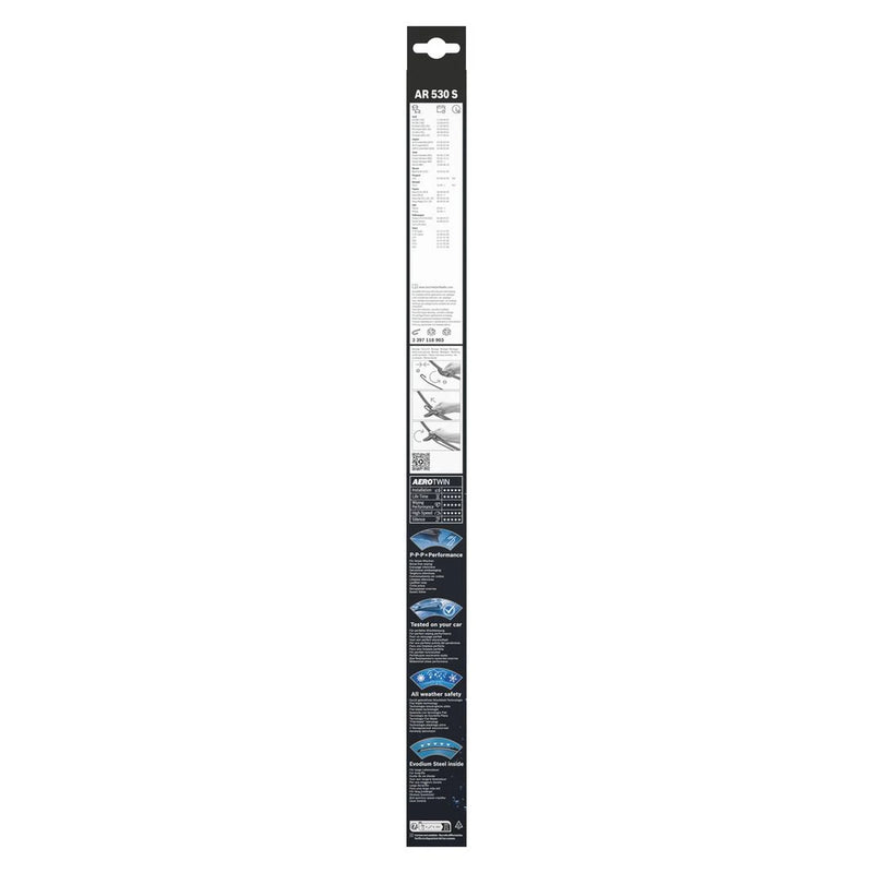Bosch Aerotwin Front Wiper Blade Set 530mm + 530mm — AR530S OE 9976289019A