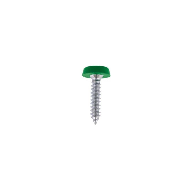 Connect Number Plate Screw Green No 10 x 1 100pc - CPL