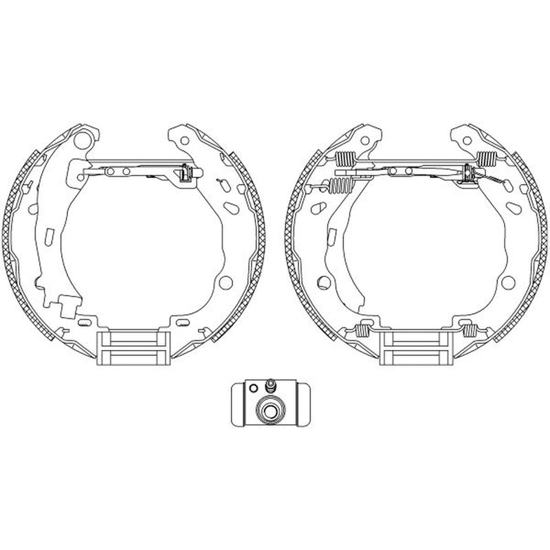 Mintex Brake Shoe Set Axle Kit MSP288