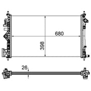 Mahle Engine Radiator CR 1100 000P
