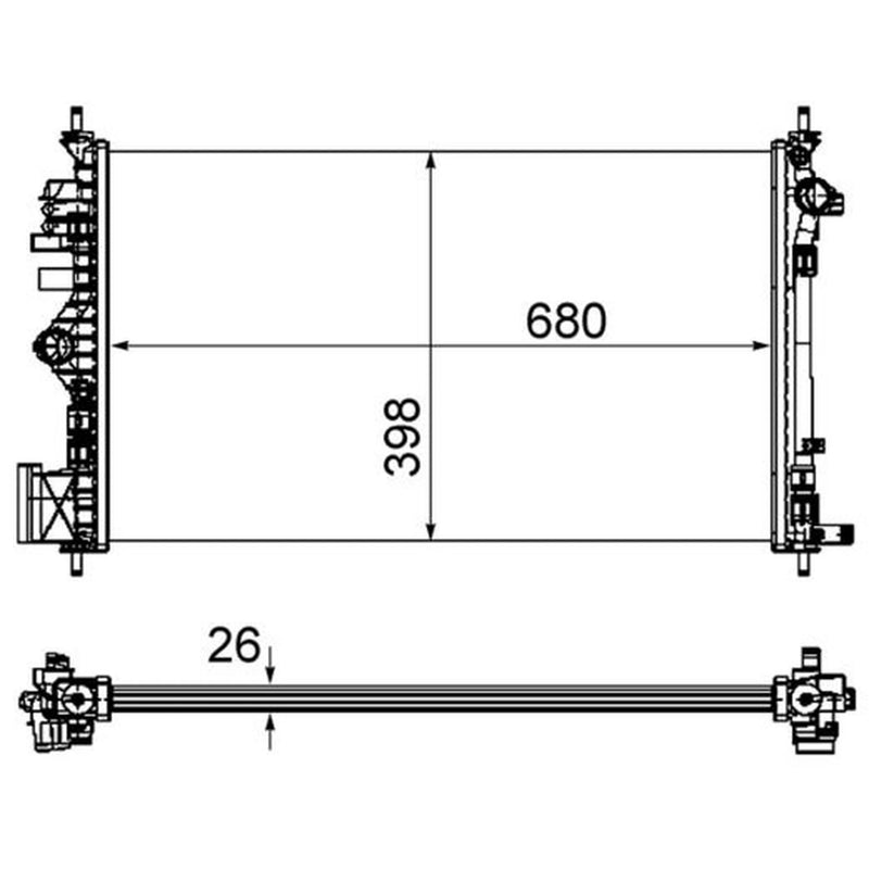 Mahle Engine Radiator CR 1100 000P