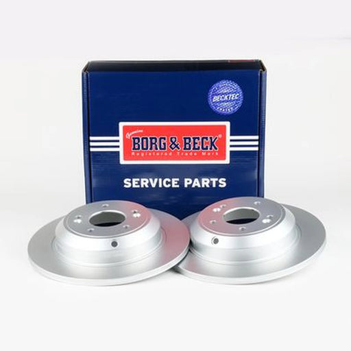 Borg & Beck 2 x Solid Rear Brake Discs BBD5608