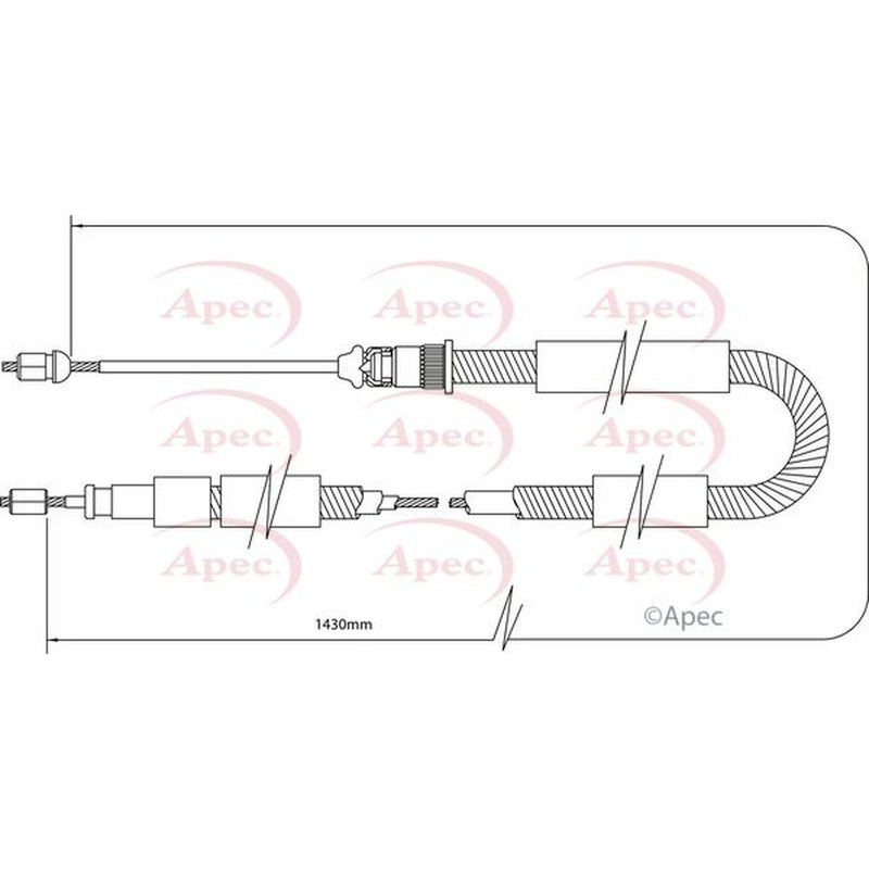 Apec Handbrake Cable Right Rear CAB1329