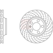 Apec 2 x Vented Front Brake Discs SDK6411