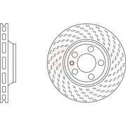 Apec 2 x Vented Front Brake Discs SDK6411