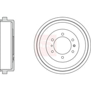 Apec Brake Drum Assembly Rear DRM9974