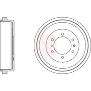Apec Brake Drum Assembly Rear DRM9974