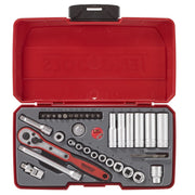 Teng Tools Socket Set 36 Pieces 1/4" Drive Metric
