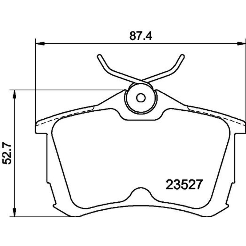 DON Rear Brake Pad Set PCP1255