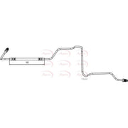 Apec Brake Hydraulic Hose Line Rear Left HOS4118