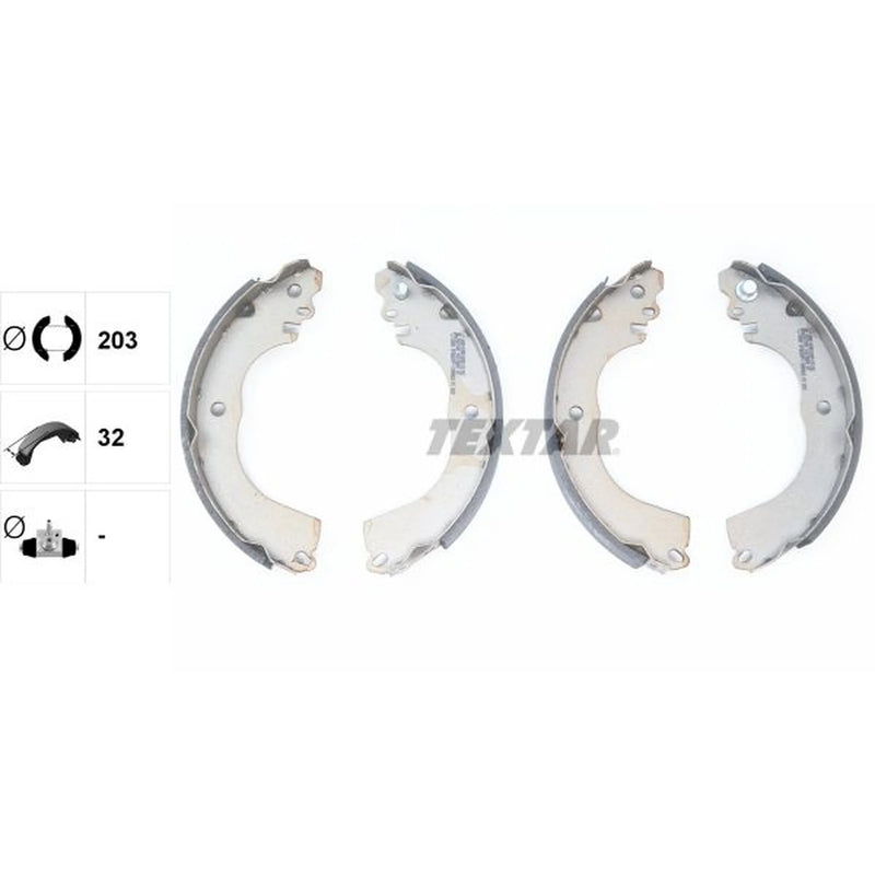 Textar Brake Shoe Set Axle Kit 91078800