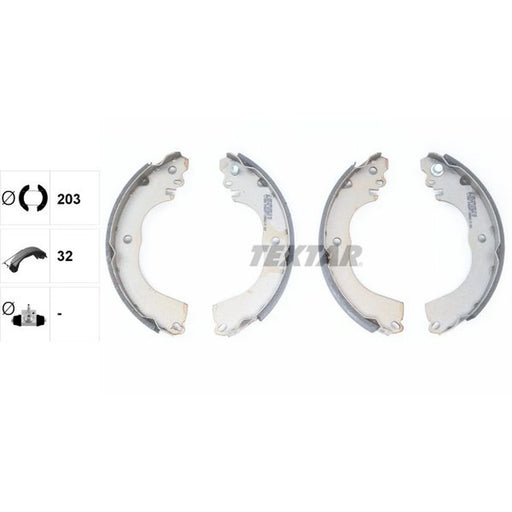 Textar Brake Shoe Set Axle Kit 91078800