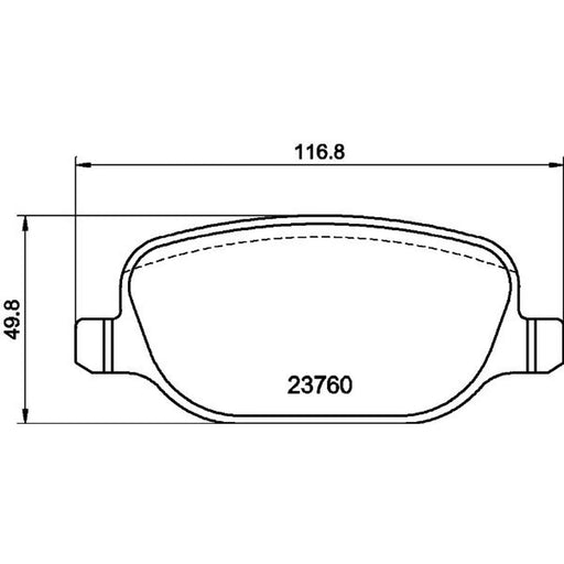DON Rear Brake Pad Set PCP1428