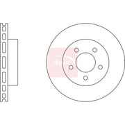 Apec 2 x Vented Front Brake Discs DSK2445