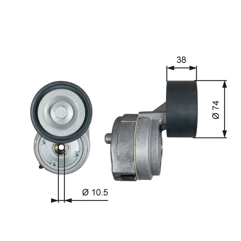 Gates Auxiliary Belt Tensioner T38600