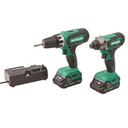 HiKOKI KC18DFXJAZ Twin Pack 18V 2 x 2.0Ah Li-ion - KC18DFXJAZ