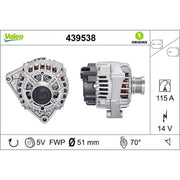 Valeo Car Alternator 12V 439538