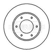 Borg & Beck 2 x Vented Front Brake Discs BBD4176