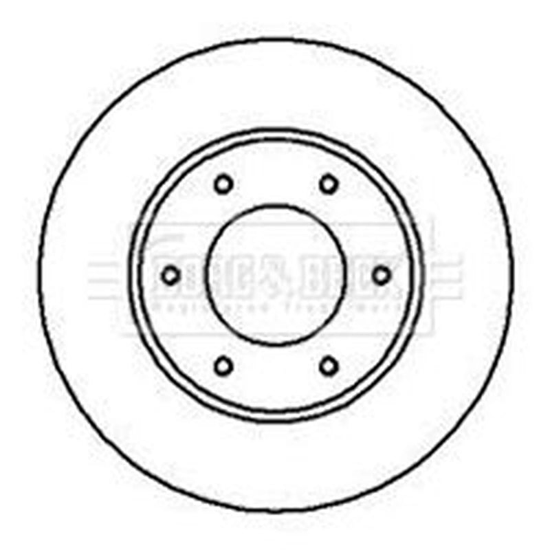 Borg & Beck 2 x Vented Front Brake Discs BBD4176