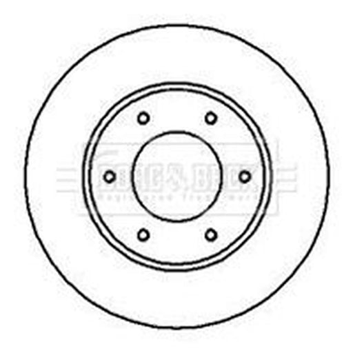 Borg & Beck 2 x Vented Front Brake Discs BBD4176