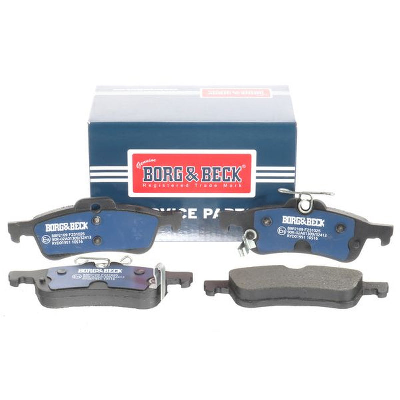 Borg & Beck 4 x Rear Brake Pad Set BBP2109