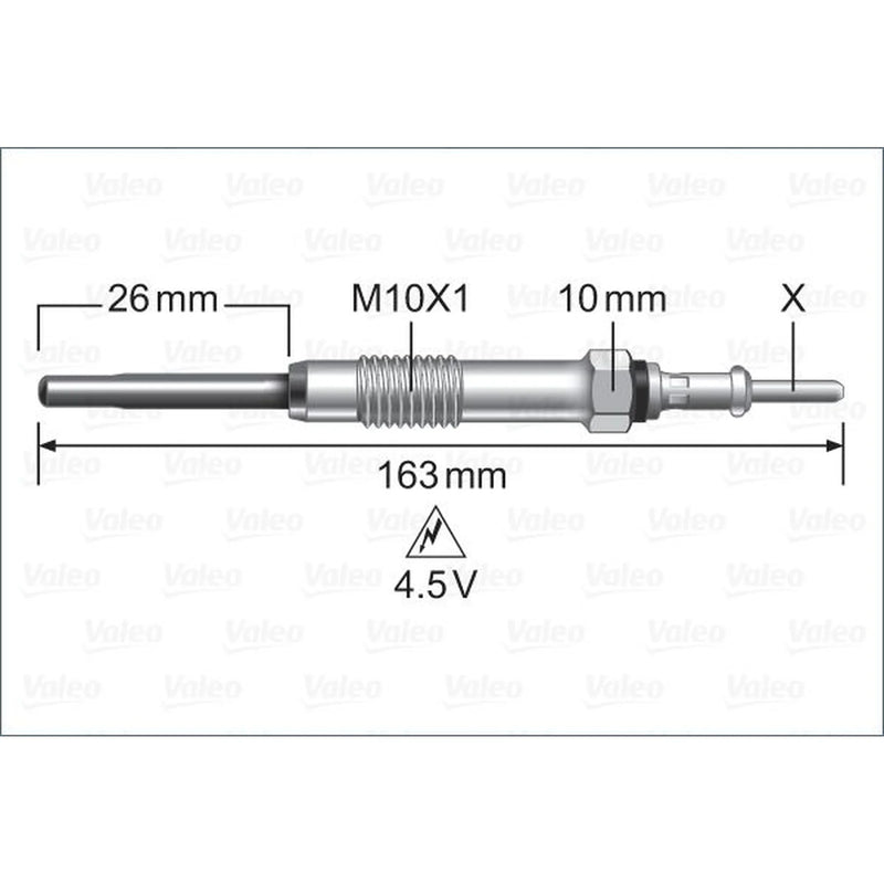Valeo Diesel Engine Glow Plug 345235