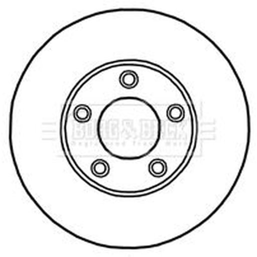 Borg & Beck 2 x Vented Front Brake Discs BBD4447