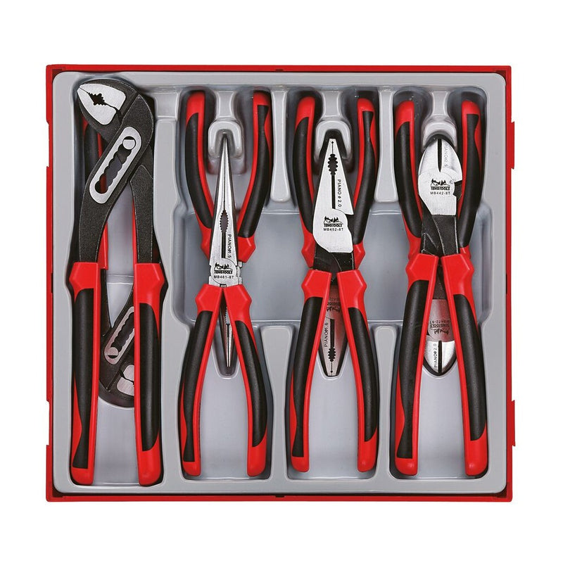 Teng Tools Plier Set TT2 8 Pieces with TPR Grip