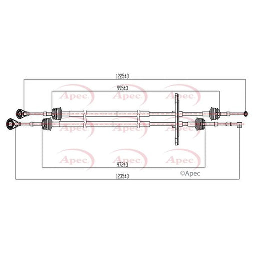 Apec Manual Transmission Cable Pull CAB7029