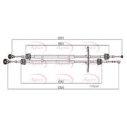 Apec Manual Transmission Cable Pull CAB7029