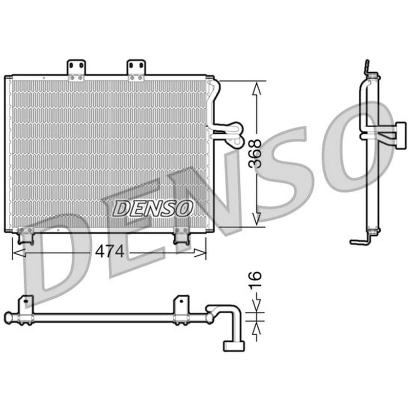 Denso Air Conditioning Condenser DCN06013