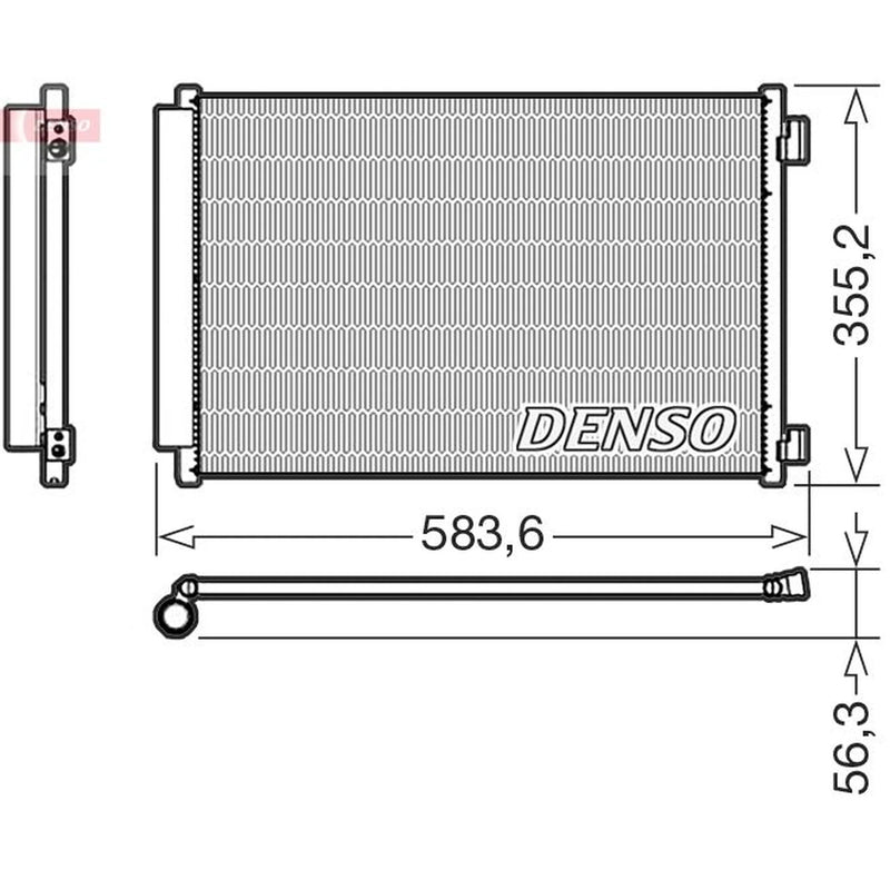 Denso Air Conditioning Condenser DCN09146