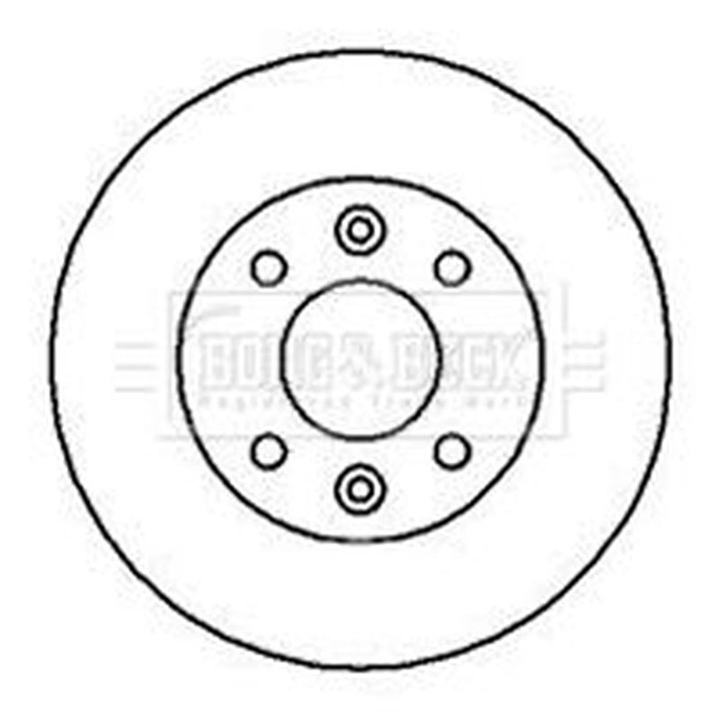Borg & Beck 2 x Vented Front Brake Discs BBD4877