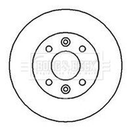 Borg & Beck 2 x Vented Front Brake Discs BBD4877