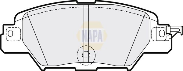 NAPA Front & Rear Pads fits MAZDA