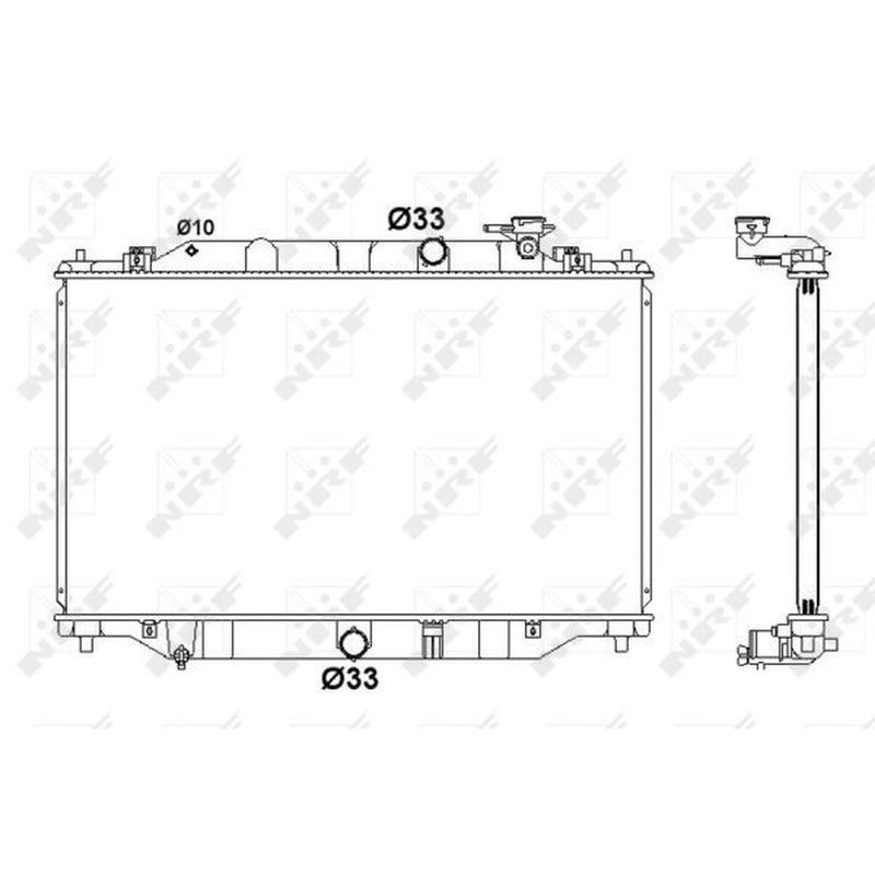 NRF Engine Radiator 58416