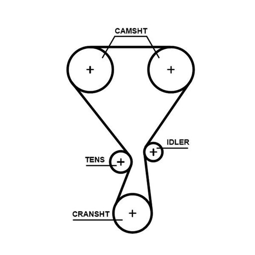 Gates Timing Belt Kit with Rollers K07T360HOB