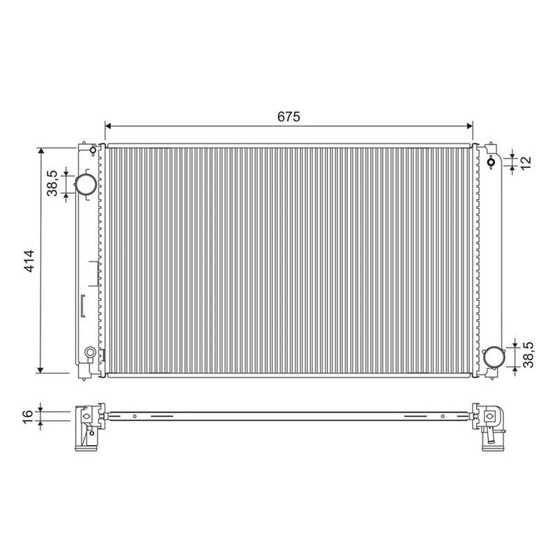 Valeo Engine Radiator 701323