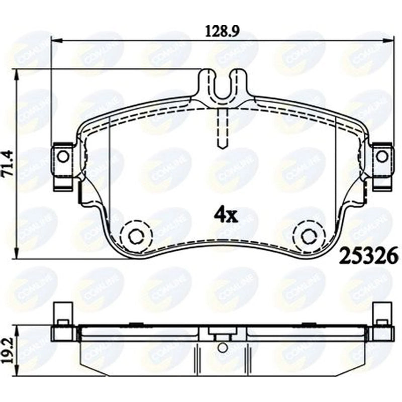 Comline 4 x Front Brake Pad Set CBP02151