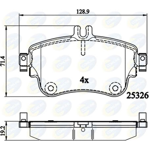 Comline 4 x Front Brake Pad Set CBP02151