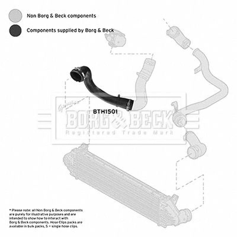Borg & Beck Intercooler Turbo Charge Air Hose BTH1501