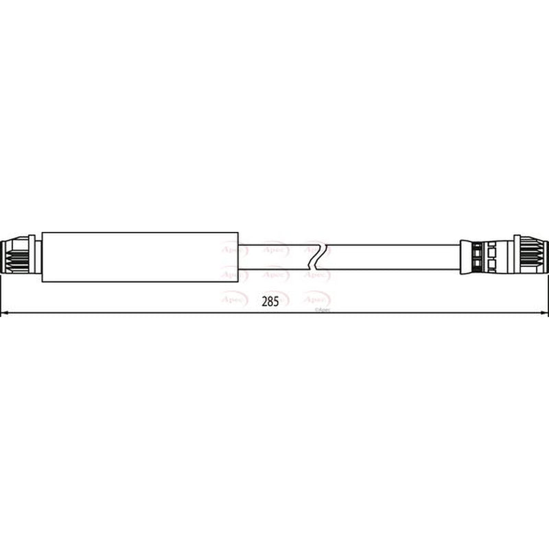 Apec Brake Hydraulic Hose Line Rear HOS3965