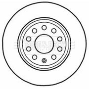 Borg & Beck 2 x Solid Rear Brake Discs BBD4546