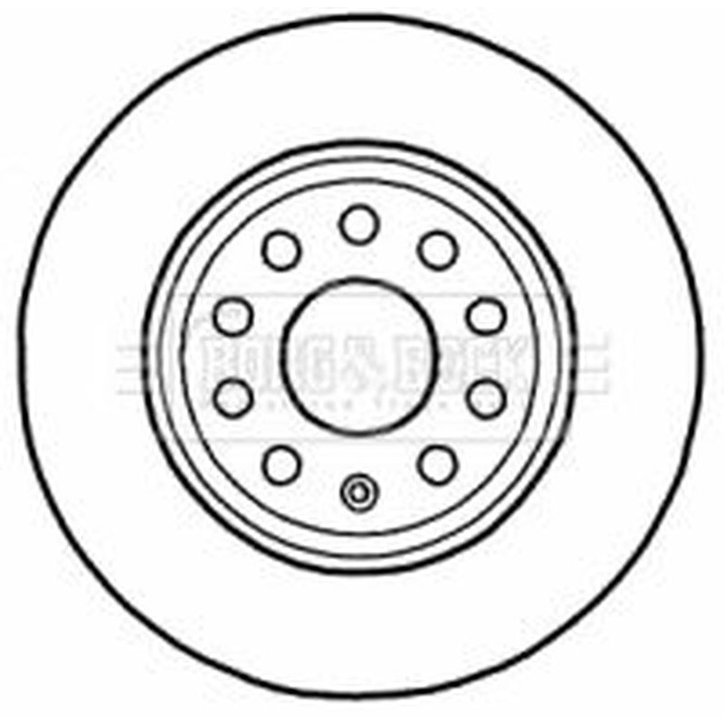 Borg & Beck 2 x Solid Rear Brake Discs BBD4546