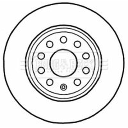 Borg & Beck 2 x Solid Rear Brake Discs BBD4546