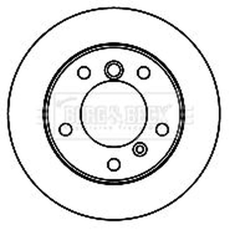 Borg & Beck 2 x Solid Rear Brake Discs BBD5751S
