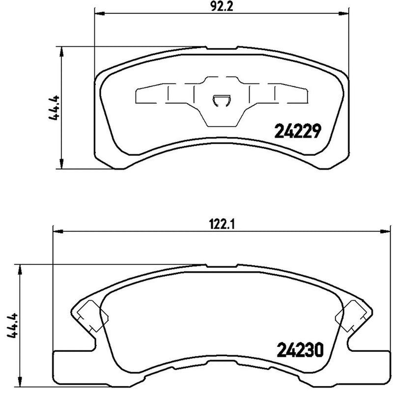 Brembo 4 x Front Brake Pad Set P16011