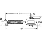 Hella Brake Light Switch 6DD 001 551-011